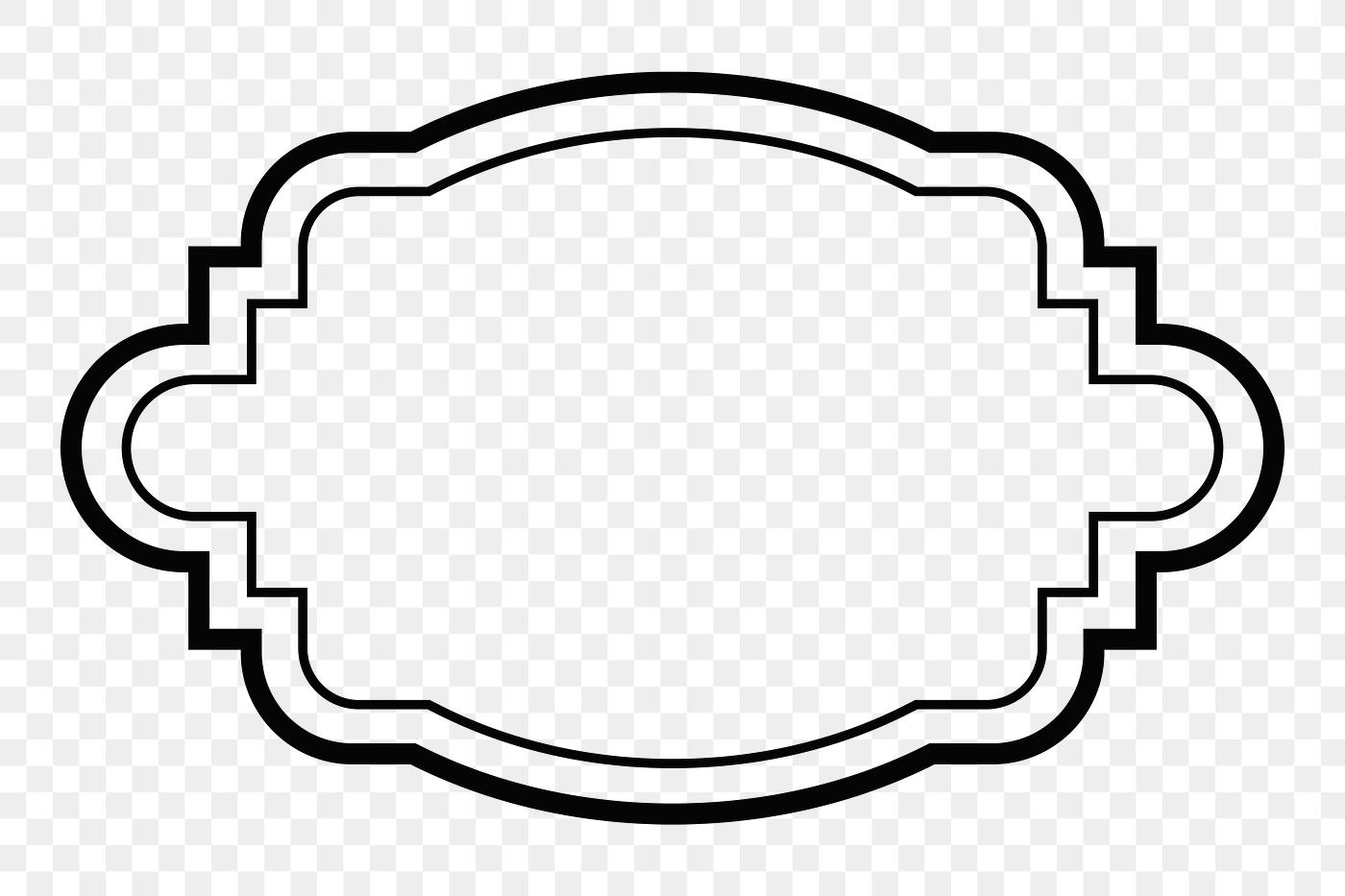 classic blank label free transparent png 2021354