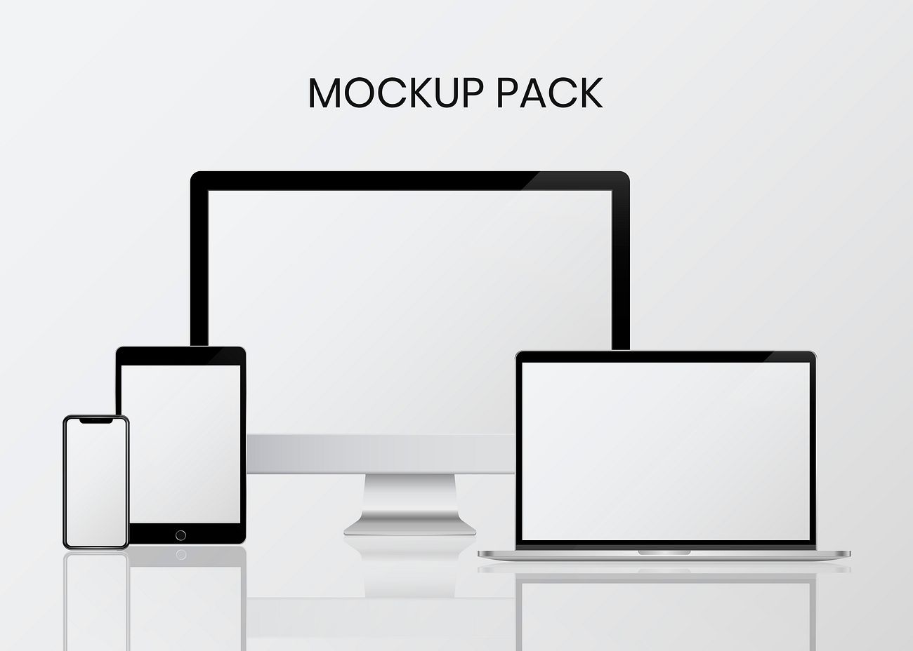 Download Digital device mockup set | Free vector - 584530