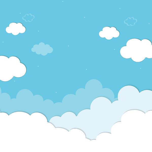 Cloudy Blue Background Free Vector