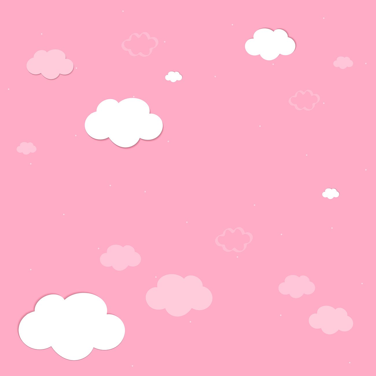 Cloudy Pink Sky Background Free Vector