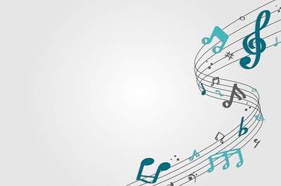 Musical notes background | Free stock vector | High Resolution design