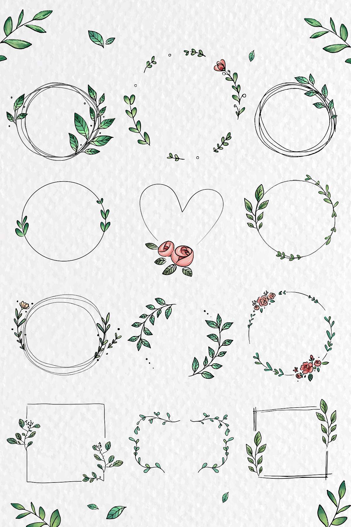 Download Laurel Wreath Design Set