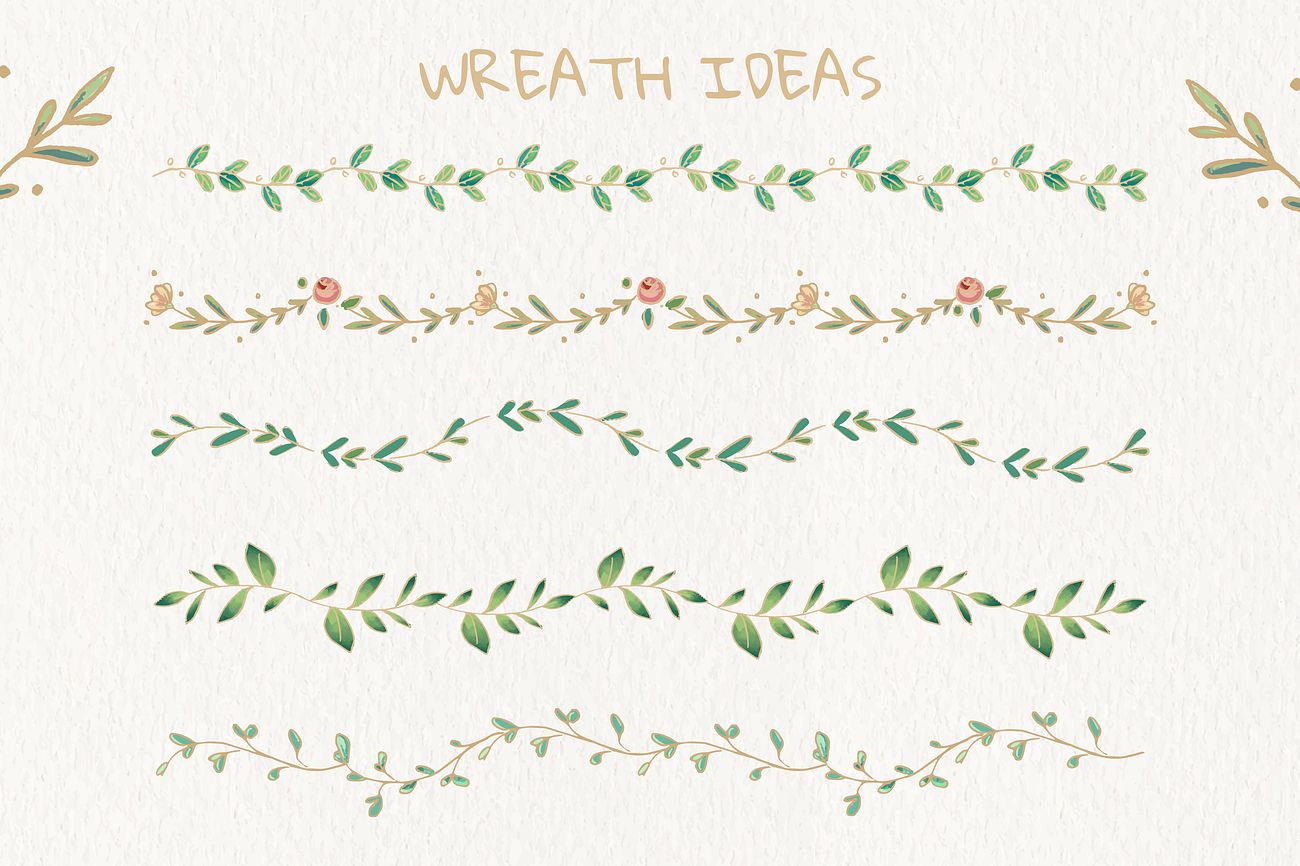 Download Botanical dividers set | Royalty free vector - 843857