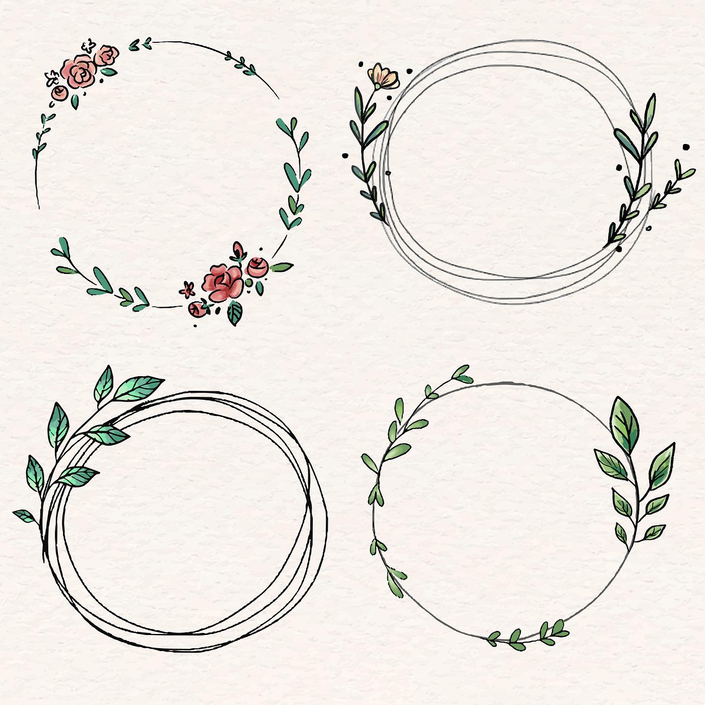 Download Laurel wreath design set | Royalty free stock vector - 843865