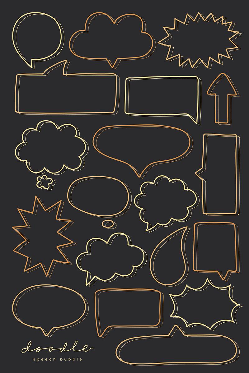 Yellow Speech Bubble Doodle Vector Premium Vector Rawpixel Yellow Speech Bubble Doodle Vector Premium Vector Rawpixel