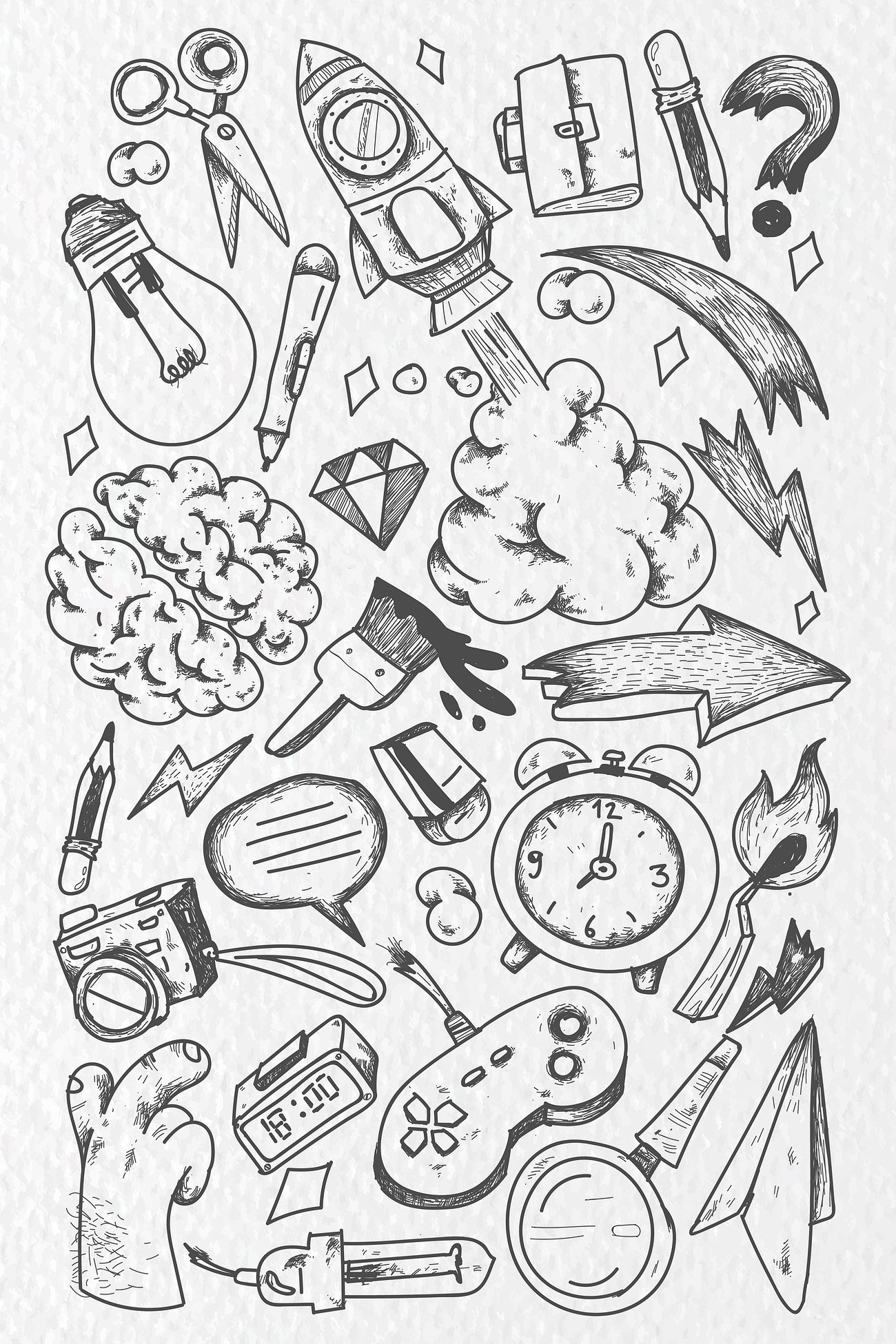  Ideas  doodle  on a notebook Royalty free vector 936518