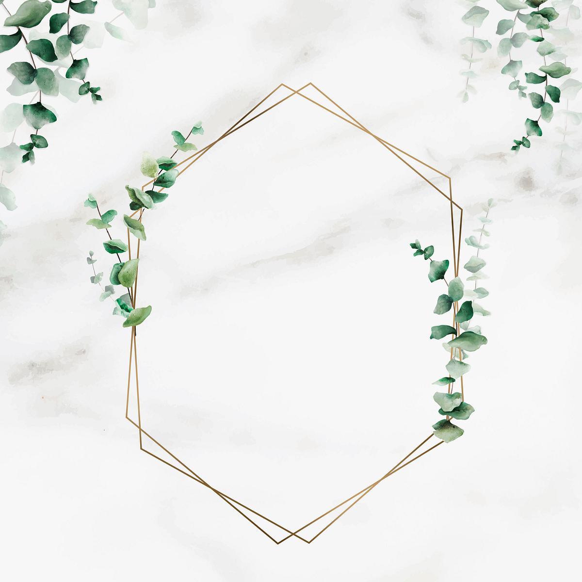 Download Metallic eucalyptus frame | Royalty free stock ...
