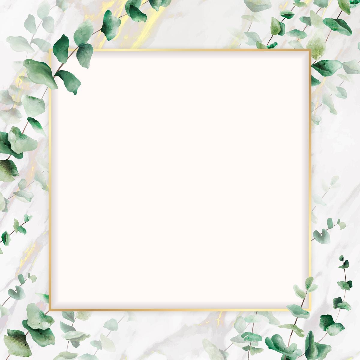 Download Metallic eucalyptus frame | Royalty free stock ...