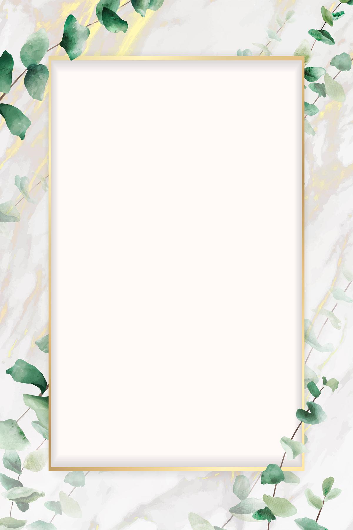 Download Metallic eucalyptus frame | Royalty free stock ...