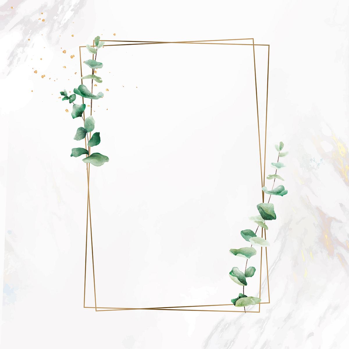 Download Metallic eucalyptus frame | Royalty free stock ...