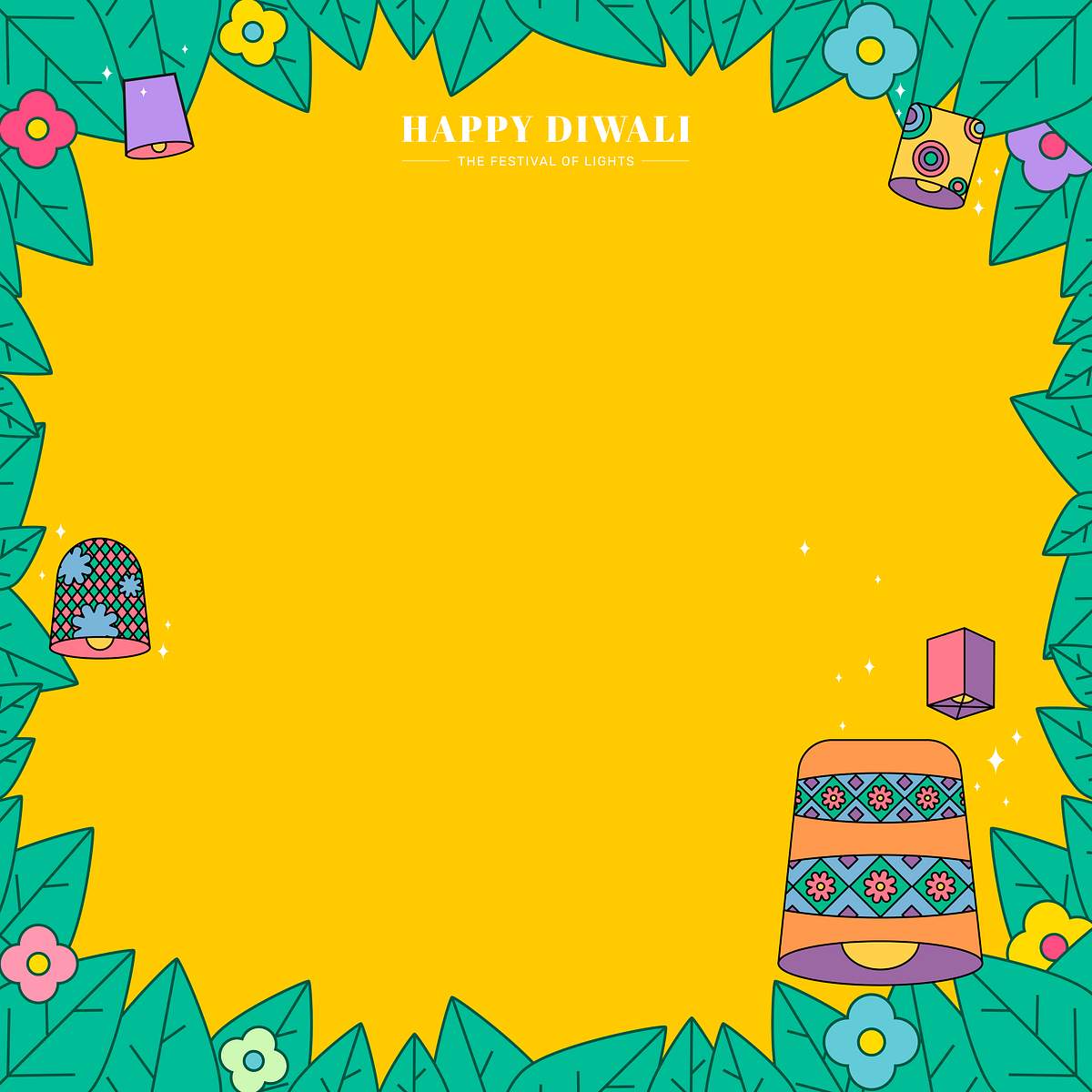 Blank Diwali Card Royalty Free Vector 1180546