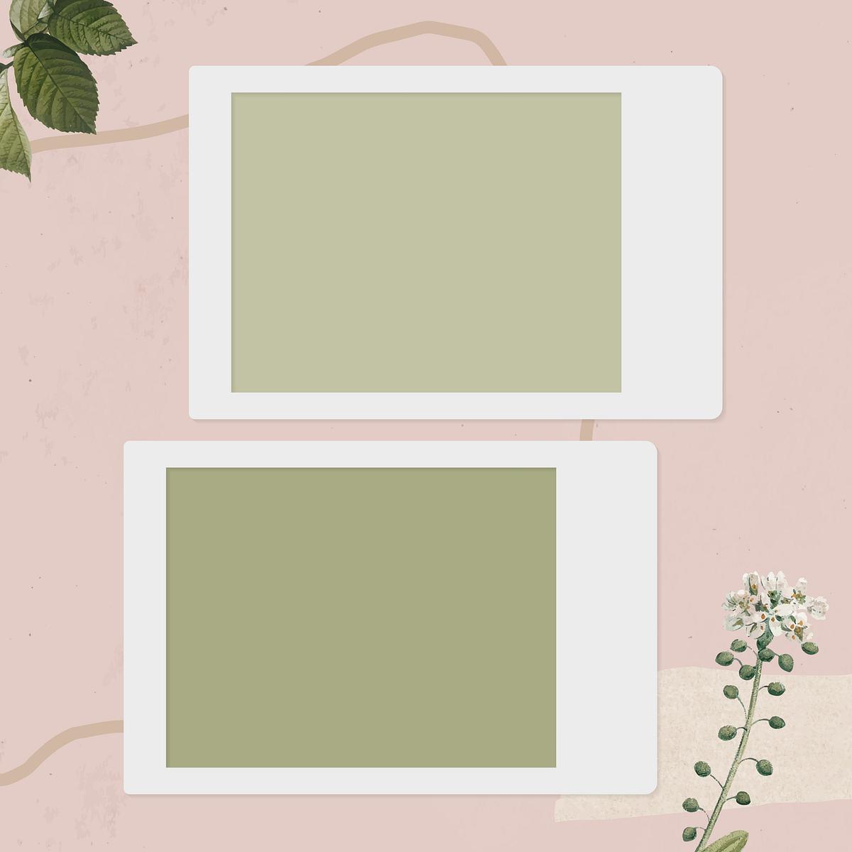 Blank collage photo frame template Premium Vector rawpixel