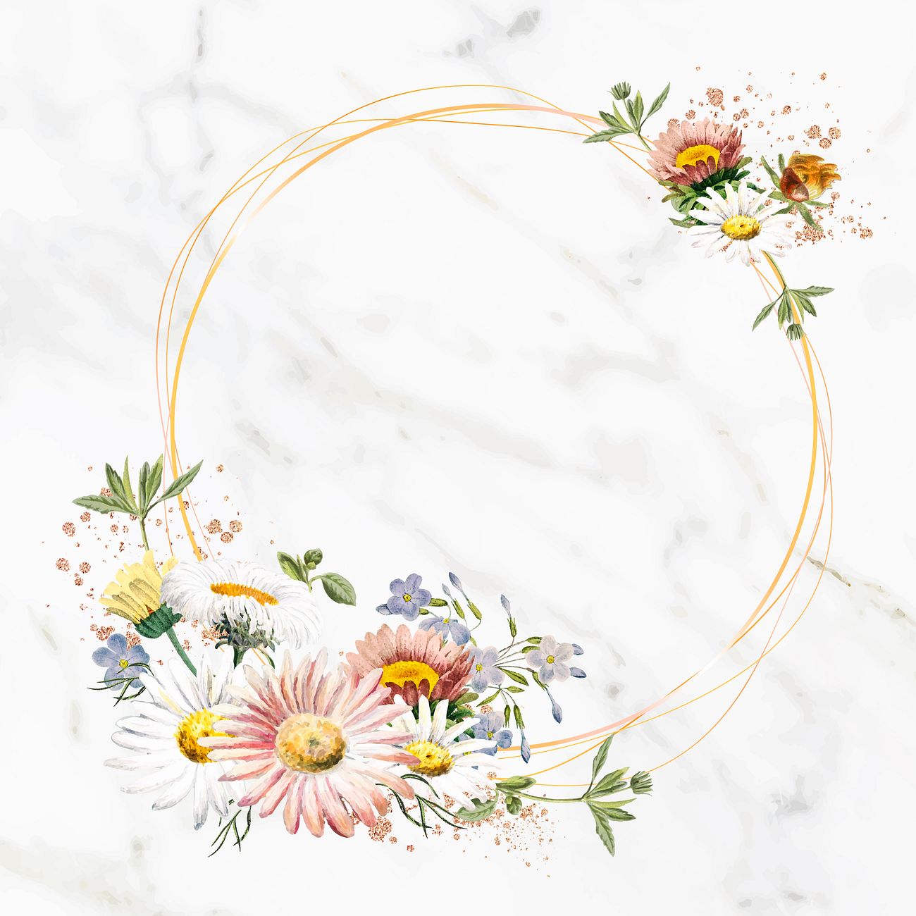 Download Summer flowers frame | Royalty free vector - 1208835