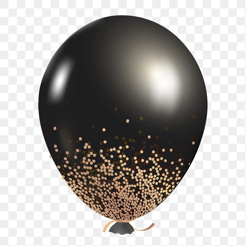Balloon and birthday decoration | Transparent background PNG image and