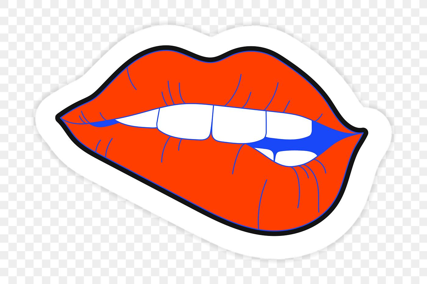 Big red lips sticker png Royalty free stock illustration Big red lips sticker png Royalty free stock illustration