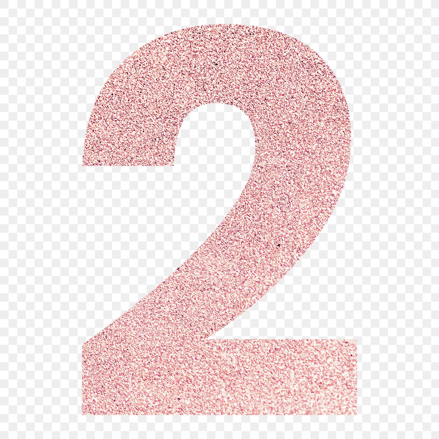 number 2 glitter typography free transparent png 2107852