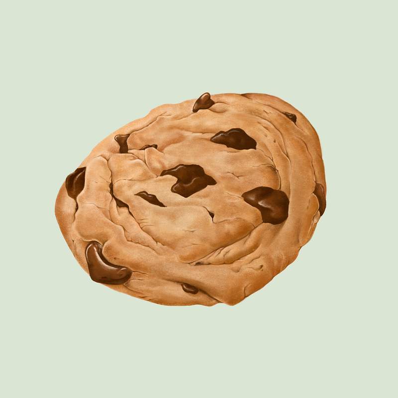 Chocolate chip cookie template