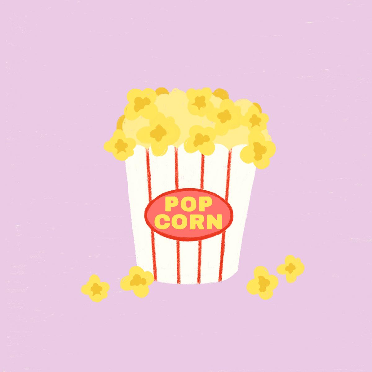 Download Popcorn Illustration Royalty Free Stock Psd Mockup High Resolution Design