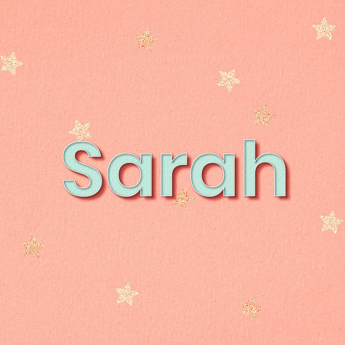 Sarah Name Word Art Typography Free Stock Vector High Resolution Design Sarah Name Word Art Typography Free Stock Vector High Resolution Design