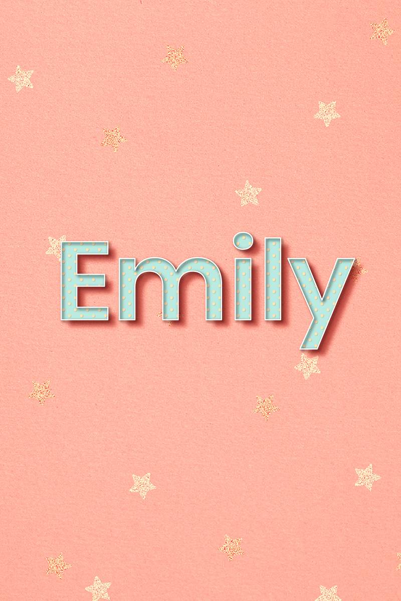 Emily word art typography vector | Free stock vector | High Resolution