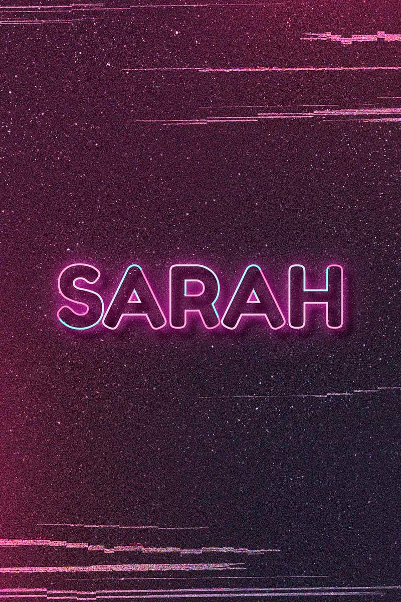 Sarah Neon Name Font Typography Word Art Royalty Free Stock Illustration High Resolution Graphic Sarah Neon Name Font Typography Word Art Royalty Free Stock Illustration High Resolution Graphic