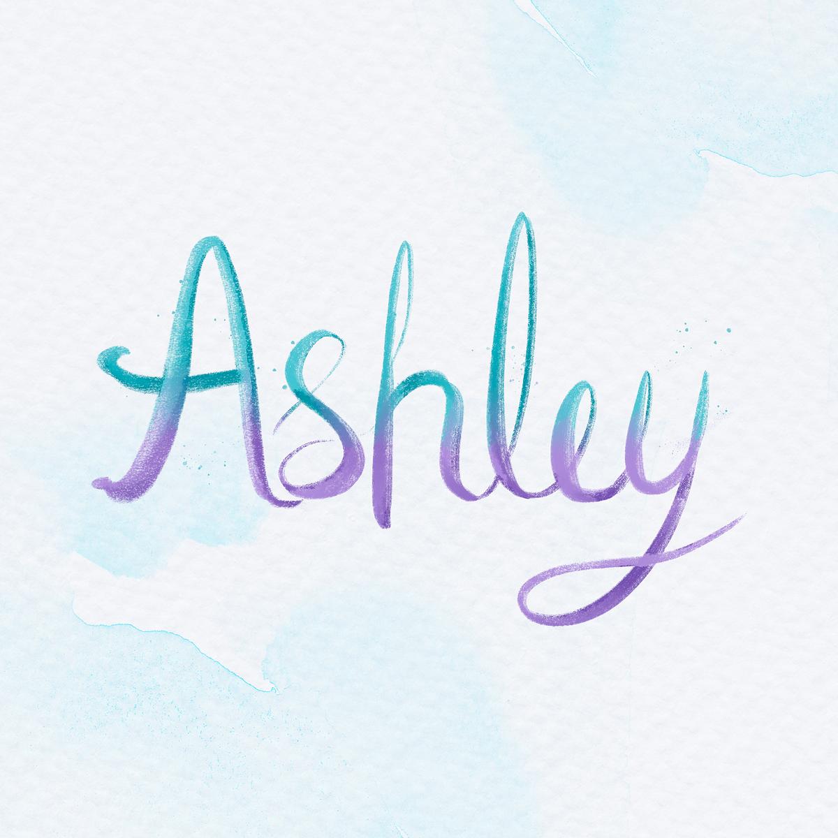 Download Ashley Two Colored Psd Lettering Font Free Stock Illustration High Resolution Graphic