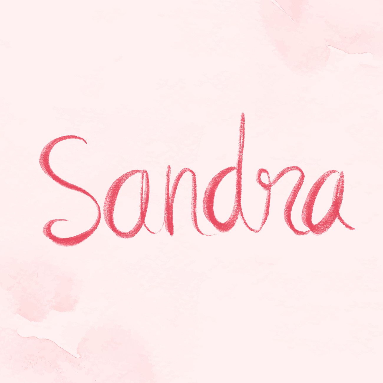 Sandra name vector hand lettering | Free Vector - rawpixel