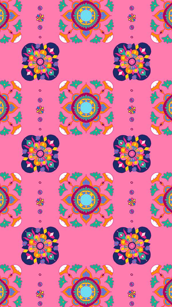 Diwali Indian Mandala Psd Pattern Phone Wallpaper Royalty Free Illustration 2658356