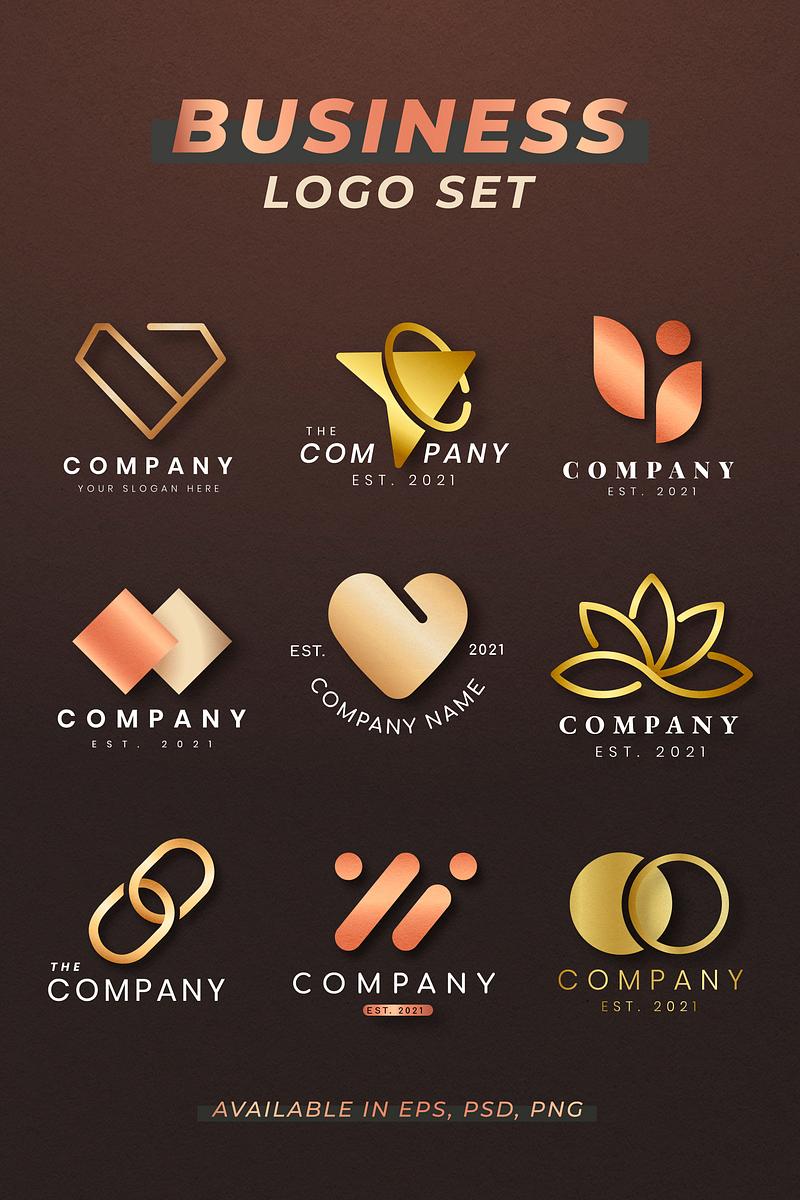 Luxury Business Logo Vector Set Rose Gold Royalty Free Stock Illustration High Resolution Graphic Luxury Business Logo Vector Set Rose Gold Royalty Free Stock Illustration High Resolution Graphic