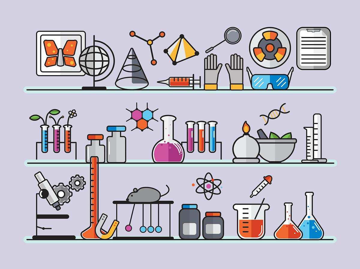 Elementos De Laboratorio Dibujos