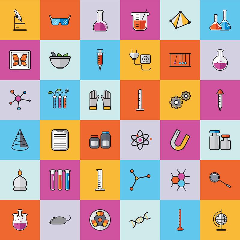 Collection of chemistry vectors