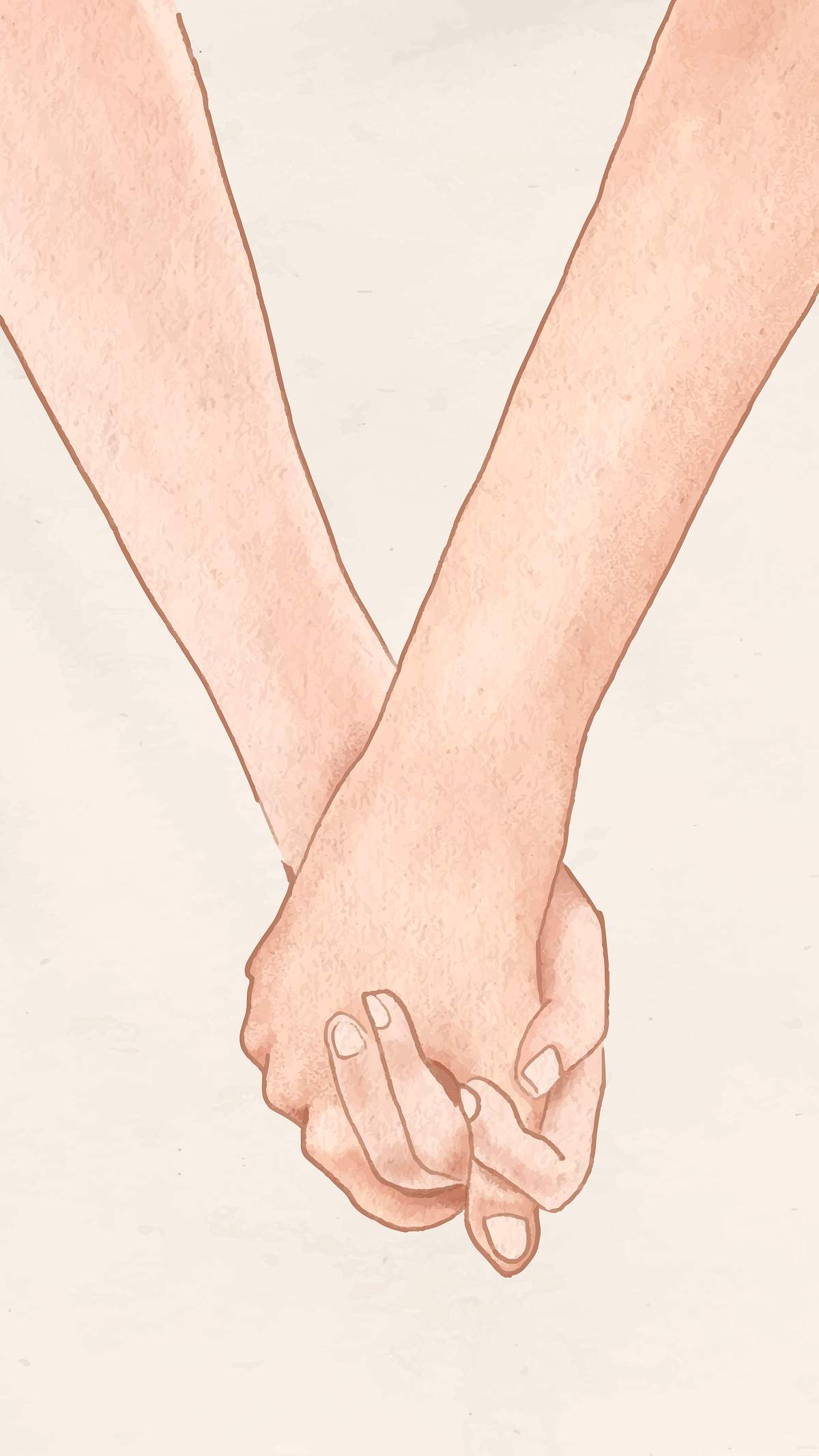 picture Couple Holding Hands Aesthetic Wallpaper download premium vector of couple holding hands romantically vector mobile