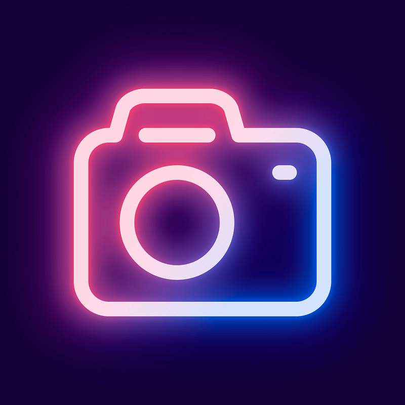 pix Neon Camera Logo Aesthetic neon camera images free vectors pngs