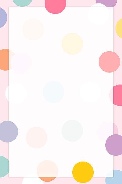 Pastel polka dot frame in cute | Free Photo - rawpixel