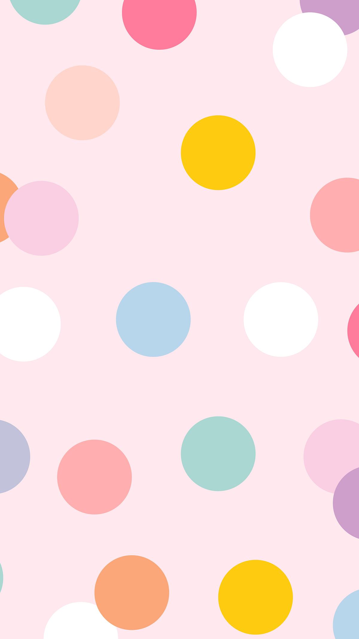 Cute background with polka dot | Free Photo - rawpixel