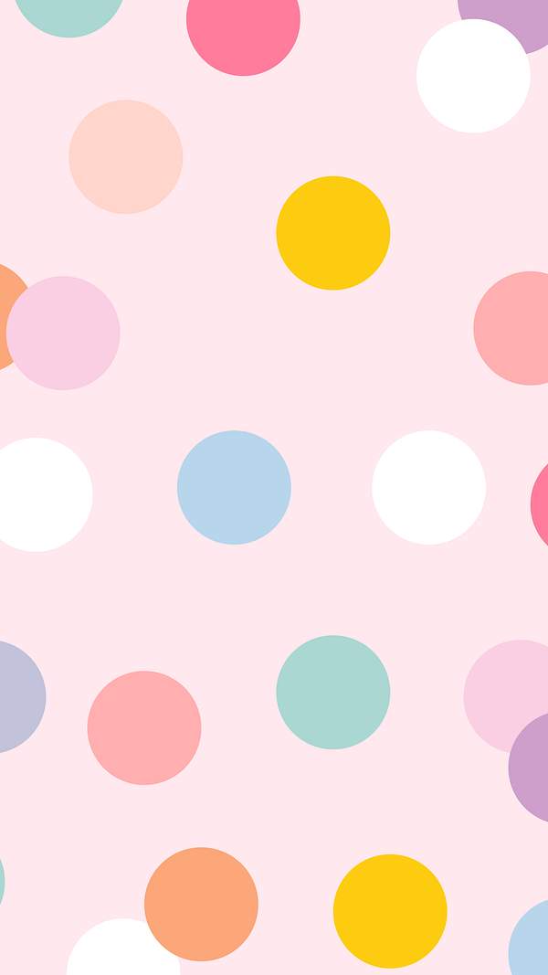 Cute background with polka dot pattern | Free stock illustration | High ...