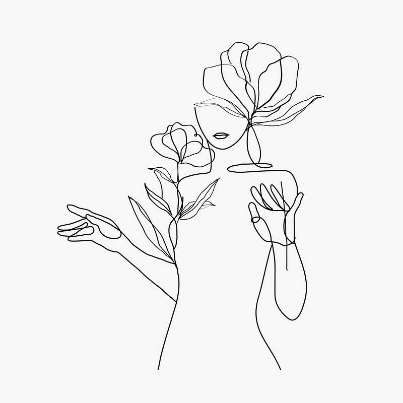 Botanic Line Art Flowers Vector Premium Vector Rawpixel Botanic Line Art Flowers Vector Premium Vector Rawpixel