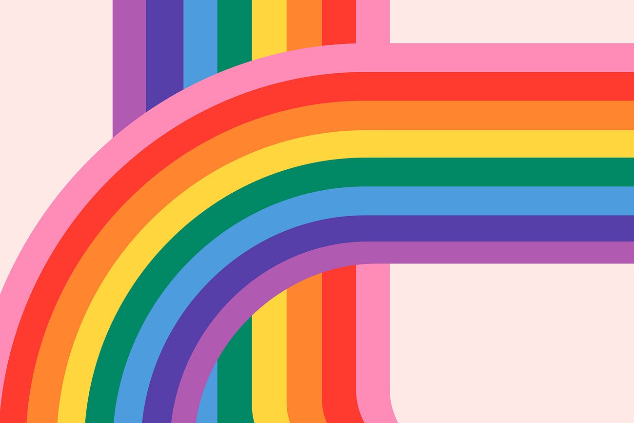 Rainbow LGBTQ pride month background | Free Photo - rawpixel