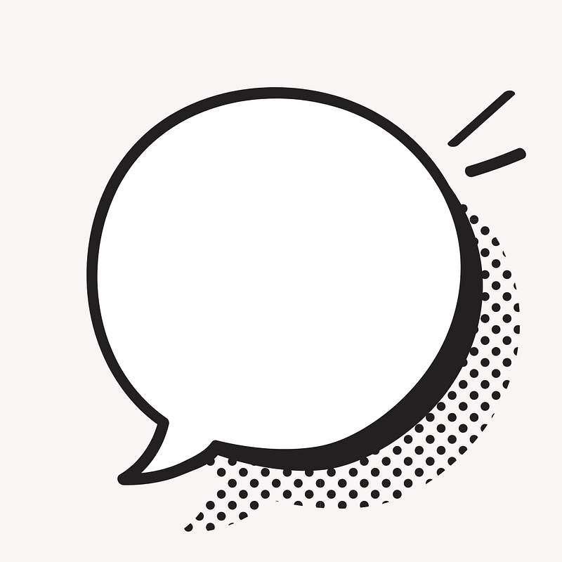 Speech bubble vector in halftone | Premium Vector - rawpixel